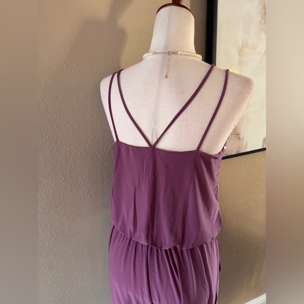 Stylish Purple Sleeveless Jumpsuit - Picture 7 of 10